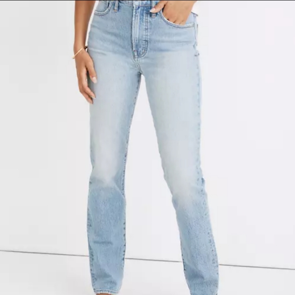 Madewell The Perfect Vintage Full Length Jeans Straight Leg High Rise Cotton 26